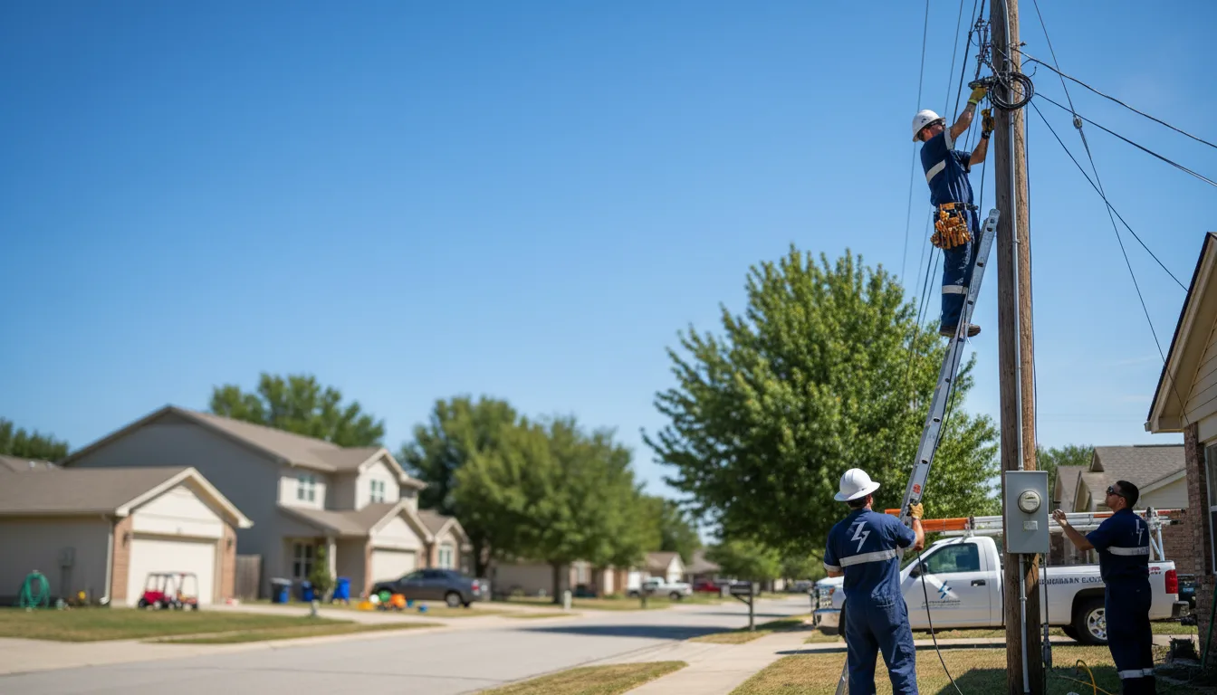 Residential electrician providing installation services in Rusk, TX